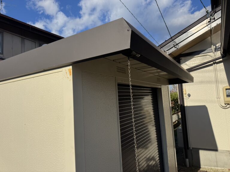 泉区物置補修工事