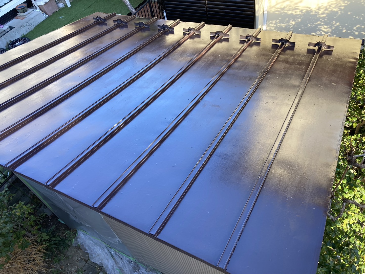 泉区トタン塗装工事