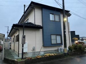 名取市H様宅　外壁塗装・雨樋交換・玄関ドア交換工事