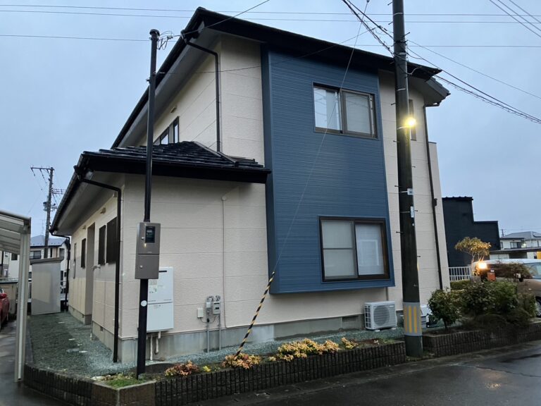名取市H様宅　外壁塗装・雨樋交換・玄関ドア交換工事